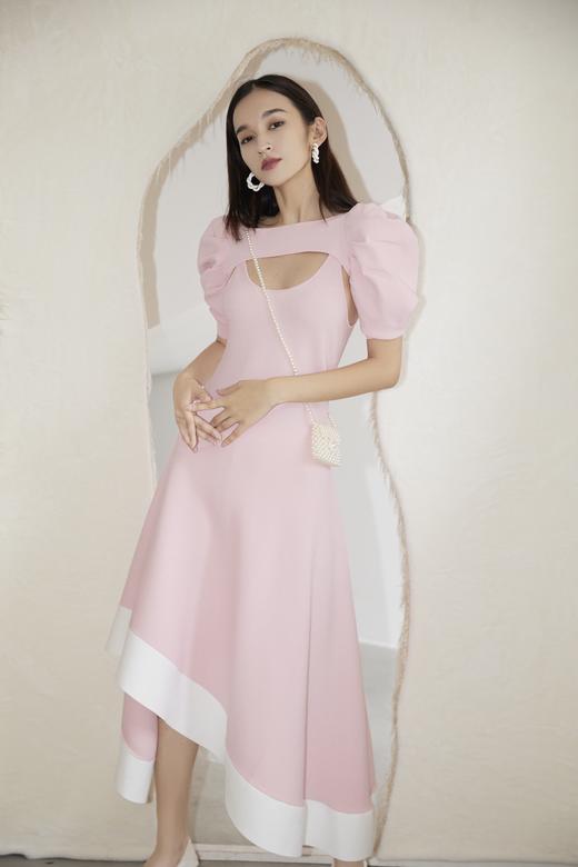 法式波浪吊带裙套装 商品图0