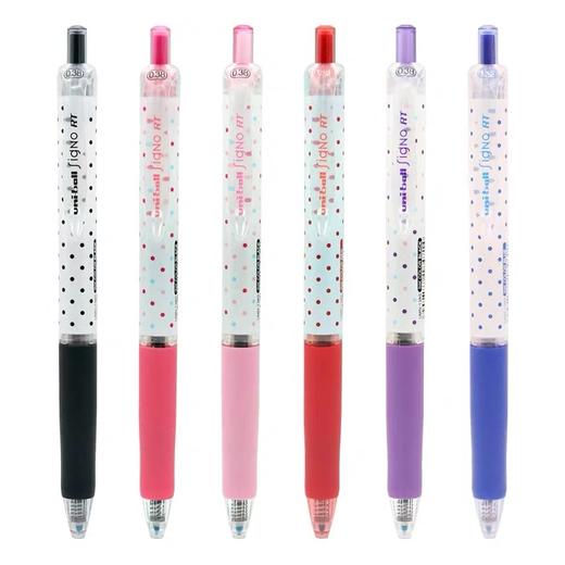 三菱UMN-138S限定波点按动中性笔0.38黑/红 商品图4