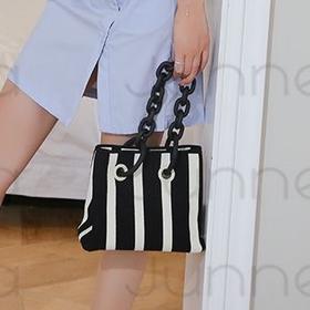 黑白条纹小号包