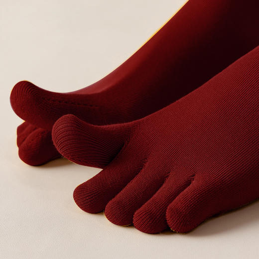 新款瑜伽五指袜W21800 时尚满趾瑜伽袜防滑硅胶高像筋包裹 五趾分开一体成型 商品图1