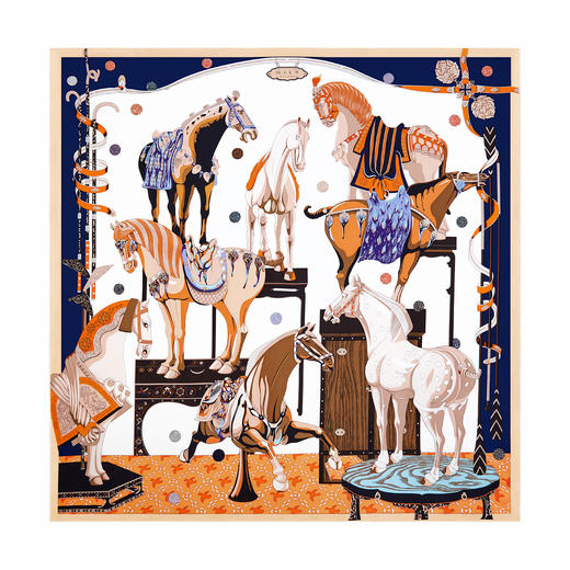 “晋唐宝马”系列图案丝巾/围巾 商品图0