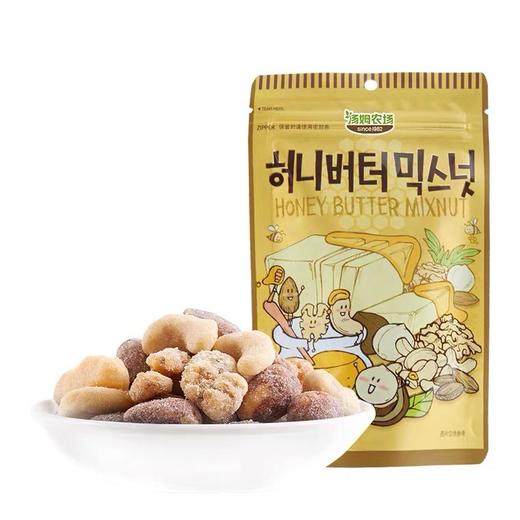 汤姆农场蜂蜜黄油混合坚果仁70g腰果核桃干果夏威夷果韩国零食 商品图0