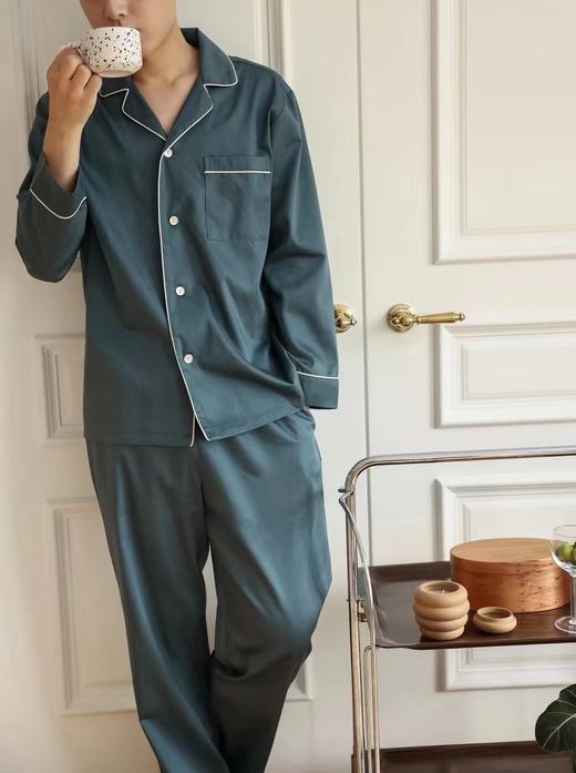 MEJUHOME 秋日新品-100支系列男士经典长袖套装 商品图3