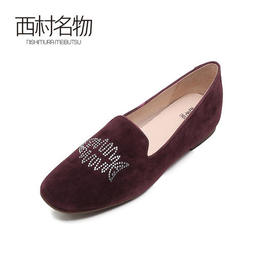 西村名物2021秋季新款玩趣系列低跟乐福鞋时尚百搭舒适单鞋X21CE34731 商品图3