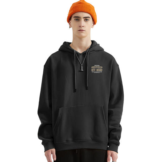 丰田LC系列经典越野车图案带帽抓绒套头卫衣oversize版型个性休闲款NMT-1719 商品图0