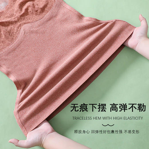 买1送1【锁温保暖免穿文胸】秋冬德绒蕾丝保暖背心自发热保暖蓄温防寒科学版型修身显瘦10斤超透气超润肤，舒适无痕！ 商品图6