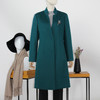 FOCALS福柯斯冬季修身中长款简约纯色羊毛羊绒大衣外套FYQDK720 商品缩略图0