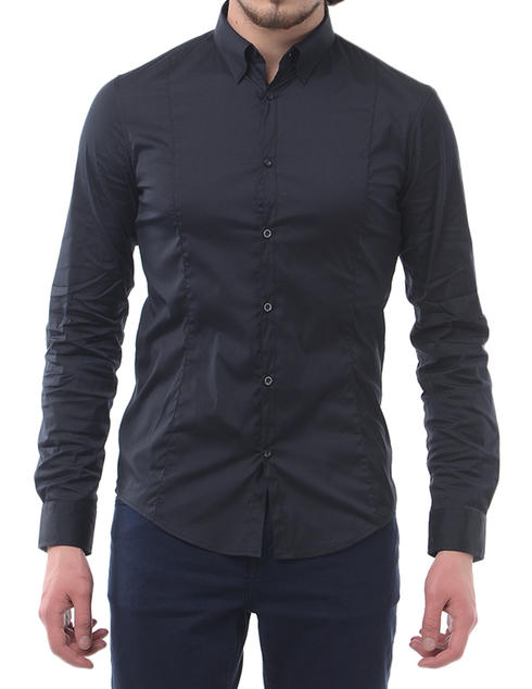 ARMANI JEANS 男士黑色衬衫 06C68JS95 商品图0