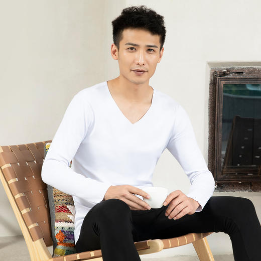 【无痕磨绒打底衫】爱帝男式秋季保暖上衣 商品图1