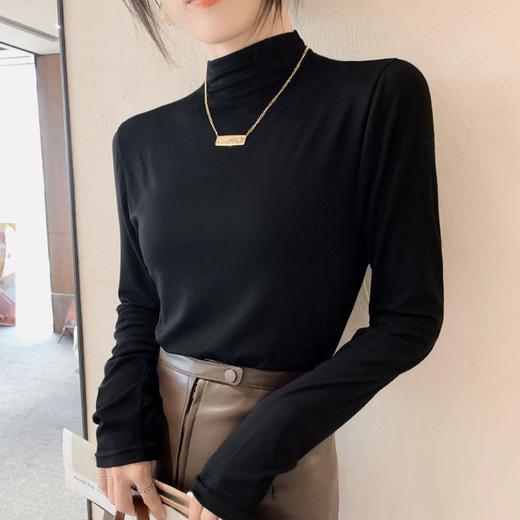 QB-B023女装新款精品莫代尔糖果色系打底衫内搭搭弹力品牌现货 商品图4