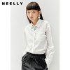 NEELLY纳俪衬衫女新款2021年白色设计感小众长袖时尚洋气上衣新款 商品缩略图1
