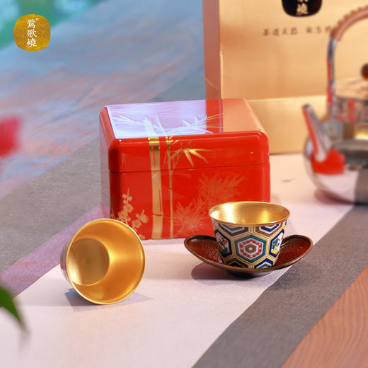 【莺歌烧旗舰店】日式九谷黄金盏茶杯 商品图3