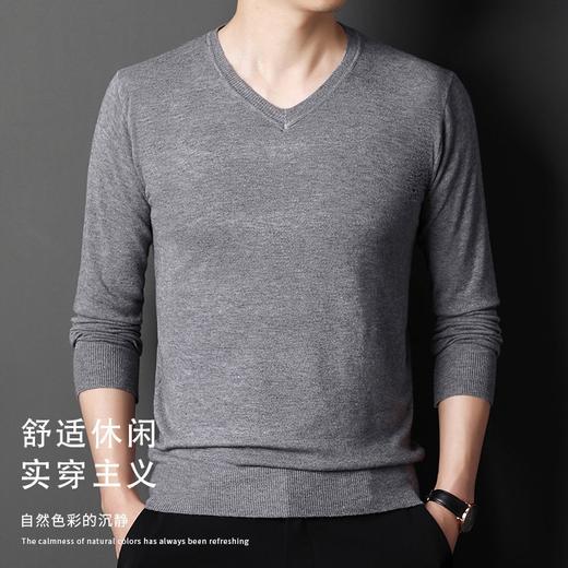 针织衫男士秋冬季新款大码针织打底衫 商品图0