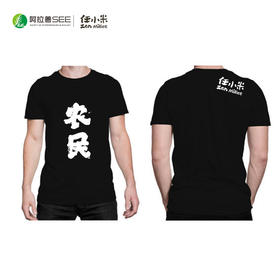 任小米凡客休闲夏季清凉运动情侣男女同款圆领纯棉短袖农民T恤