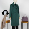 FOCALS福柯斯冬季长袖修身中长款纯色羊毛大衣外套FYJDK833GA 商品缩略图1
