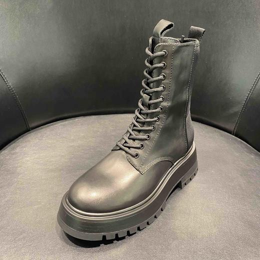 LFGJ  6139  时装靴女新款靴子厚底短靴英伦风单靴百搭马丁靴机车靴 商品图0