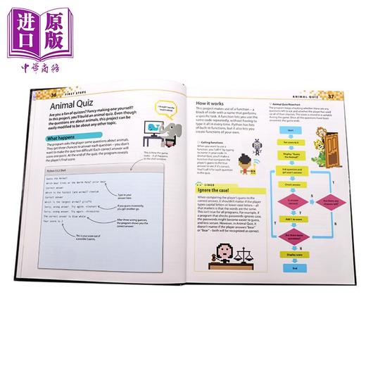 【中商原版】英文原版 Python程序编程图解指南 Computer Coding Python Projects for Kids 儿童编程语言学习 DK 全彩 正版 商品图2