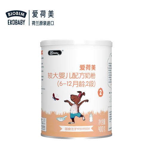 Ekobaby爱荷美较大婴儿配方奶粉400G2段 商品图0