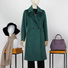 FOCALS福柯斯冬季长袖修身中长款纯色羊毛大衣外套FYJDK833GA 商品缩略图0