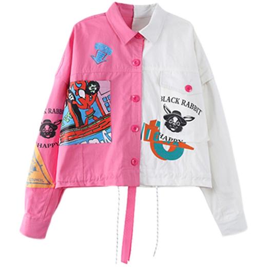 裁缝学苑AG201 新款2021短款拼接外套纸样女夹克打版图服装女装 商品图4