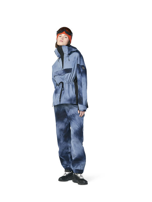 Holden - Alpine Anorak - Dark Navy Wave Dye/Black - 女装 - 滑雪夹克 - 深蓝色 商品图3