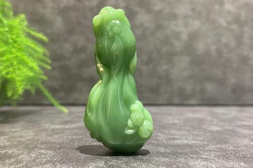 【御珠宫坊】碧玉金鱼挂件 商品图0