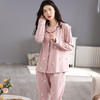 【100%双面全棉】新品秋冬款女睡衣纯棉舒适韩版可爱印花可外穿全棉家居服套装翻领 商品缩略图11