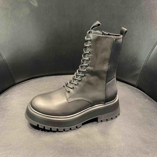 LFGJ  6139  时装靴女新款靴子厚底短靴英伦风单靴百搭马丁靴机车靴 商品图1