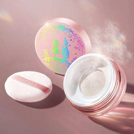 [爱丽丝散粉]【2件5折 | 满3件送水桶包】ZEESEA滋色 羽缎持妆散粉 （爱丽丝散粉） 商品图0