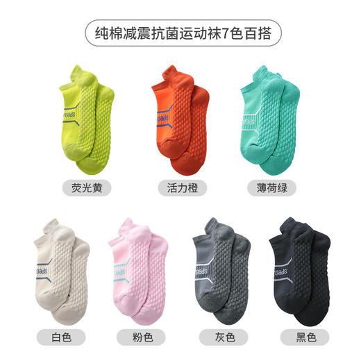 Maleroads马拉松跑步袜子男女户外短袜毛巾底3D缓震吸汗透气运动袜子 商品图4