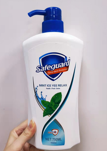 舒肤佳-薄荷冰怡舒爽沐浴露750ml（青）0608274107038 1*24