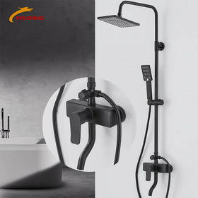 镱龙 方线条雅黑大花洒 3944