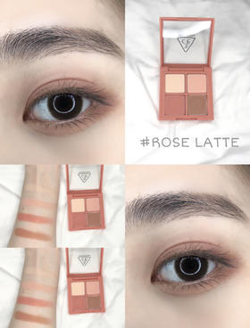 3CE四色眼影盘Rose latte#