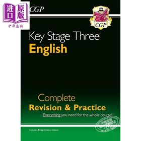 预售 KS3 English Complete Revision & Practice CGP教材教辅 初中中学英语完整复习练习 中考备考 含电子书 答案