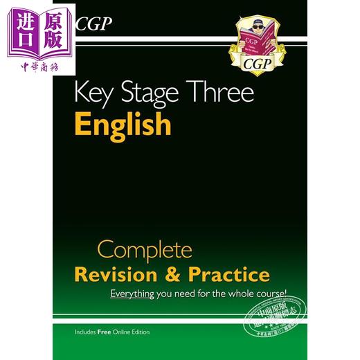 KS3 English Complete Revision & Practice CGP教材教辅 初中中学英语完整复习练习 中考备考 含电子书 答案 商品图0