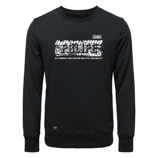 FBLIFE轮胎痕迹设计图案越野卫衣套头圆领长袖衫男女通勤NMT-1717 商品图1