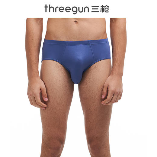 Threegun三枪 【细柔莫代尔】男士三角内裤（1条装）-40541B931 商品图2