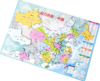 得力中国地图拼图小学生木质磁性地理世界儿童益智玩具男孩益智 商品缩略图0