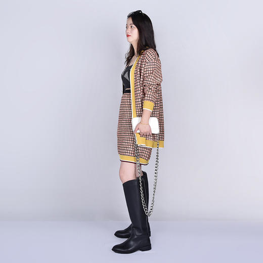 SAINT L’UCK/圣媛女装   时尚休闲彩条针织半身裙SA320B01 商品图1