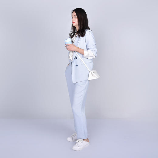 圣三利女装  新款时尚百搭锥形九分裤女裤SL2016125 商品图2