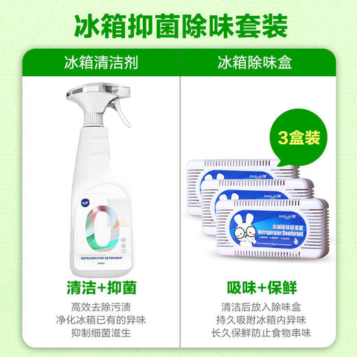 【JIFFINE杰弗尼】冰箱除味剂套装冰箱喷雾清除异味除臭去味净化神器清洁无残留不腐蚀冰箱 商品图5