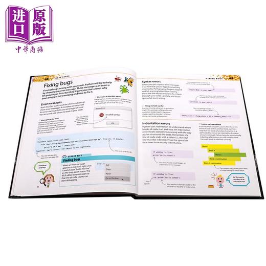 【中商原版】英文原版 Python程序编程图解指南 Computer Coding Python Projects for Kids 儿童编程语言学习 DK 全彩 正版 商品图3