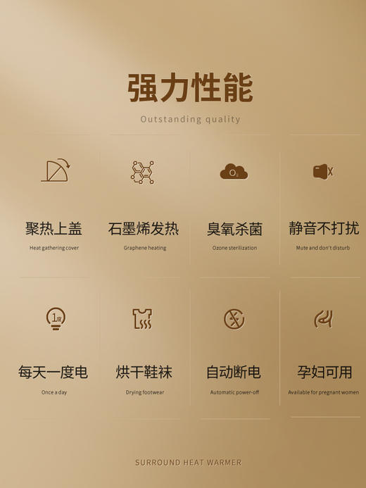 Athena系列石墨烯暖脚器 商品图3