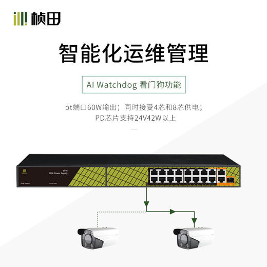 19口千兆智能POE供电交换机P4813V6（升级款）RP1420ES 商品图1