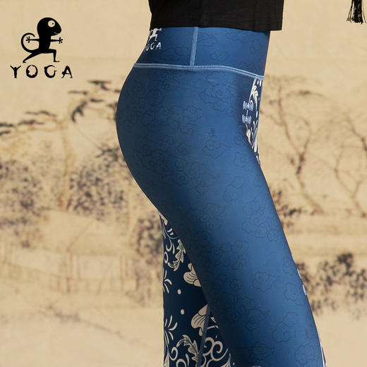 【现货秒发】壁虎瑜伽《大国重器+青花烟雨背心》限量款印花瑜伽套装【可定制】（标准码）清仓款不退不换 商品图6