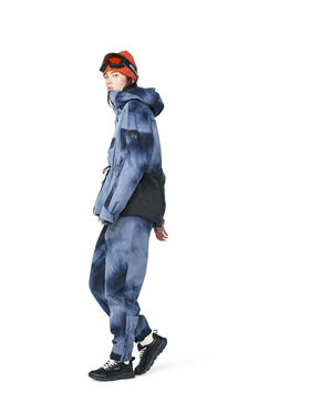 Holden - Alpine Anorak - Dark Navy Wave Dye/Black - 女装 - 滑雪夹克 - 深蓝色