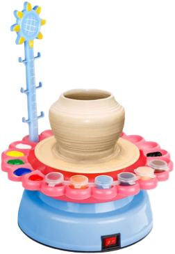 电动陶艺机儿童陶土玩具手工制作diy材料软陶泥工具套装粘土泥巴 商品图0