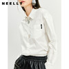 NEELLY纳俪衬衫女新款2021年白色设计感小众长袖时尚洋气上衣新款 商品缩略图0