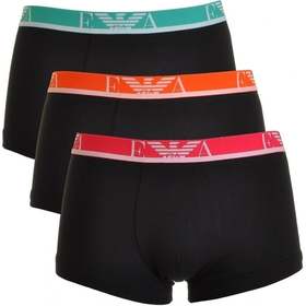 EMPORIO ARMANI 男士黑色平角内裤3条装 111357-7P715-21320