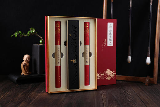 【鹤鸣九皋·胭脂红】香养礼盒 韩魏公浓梅香 老山檀香 花梨檀木镶铜香器 商品图1